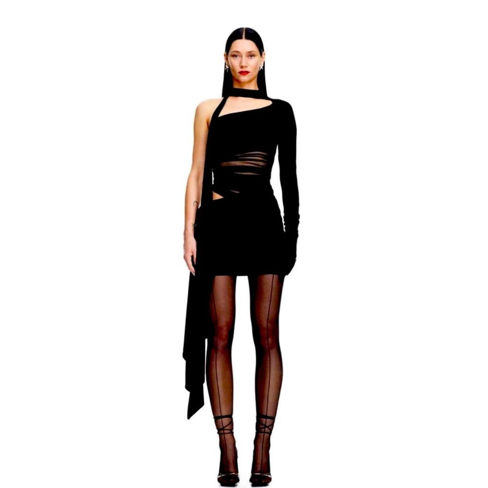 Mugler x H&M black dress
